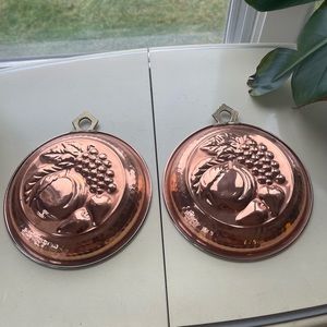 Copper Mold with Brass Handles